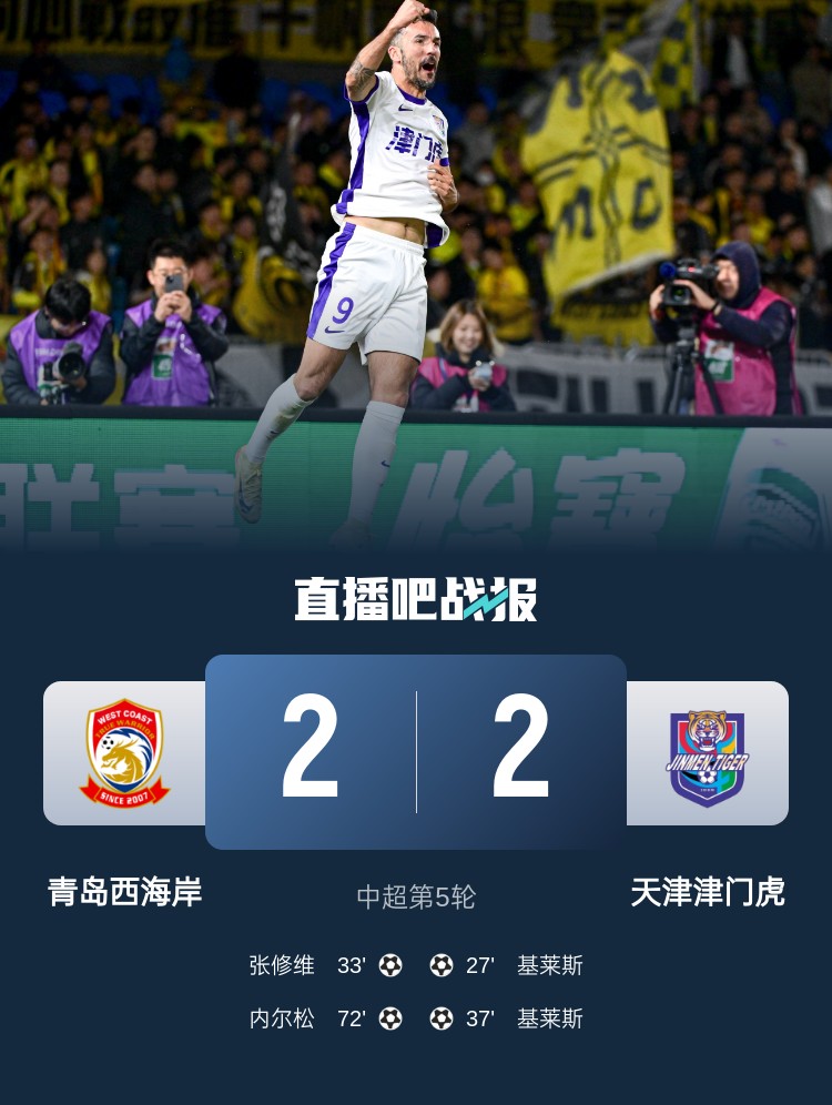 津媒：津門虎只踢了半場好球，9天3賽凸顯體能及板凳深度不足
